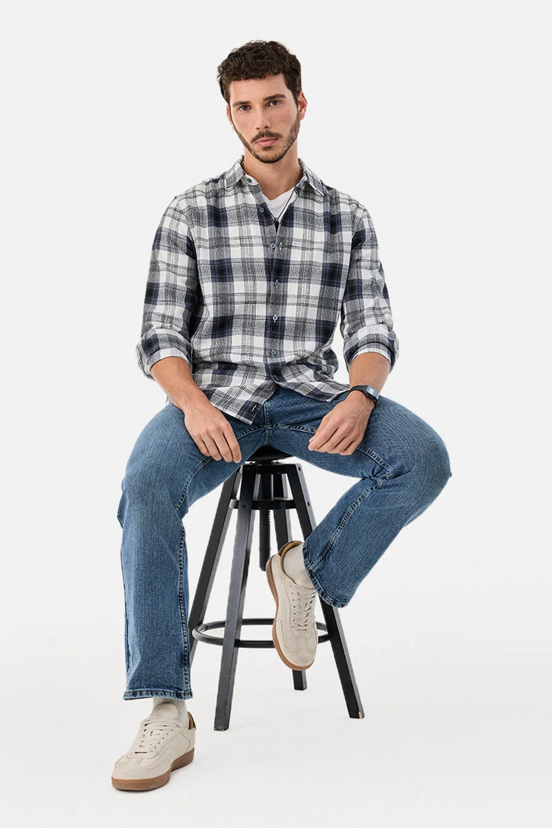 SNITCH Regular Fit Checks Shirt